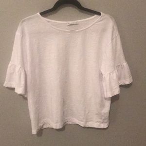 Zara short flared sleeve shirt